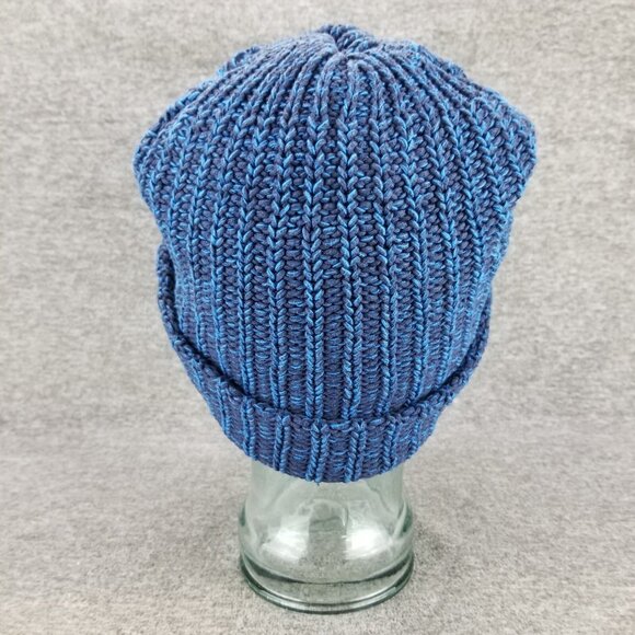 ✅Love Your Melon Blue Cable Knit Beanie Winter Hat 100% Cotton OSFM One Size Fit - Picture 4 of 7